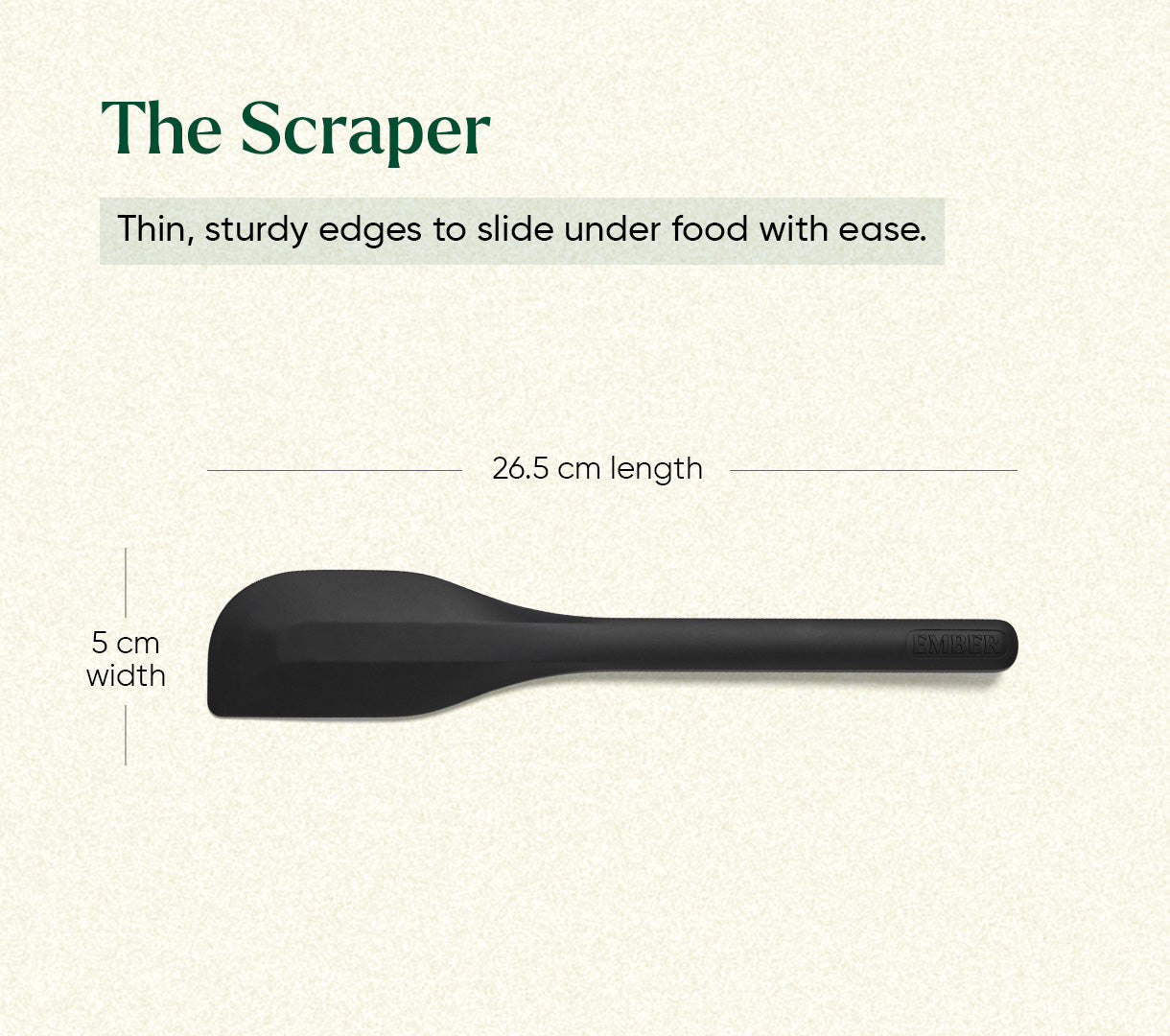 Ember Stir + Flip + Scraper - Black