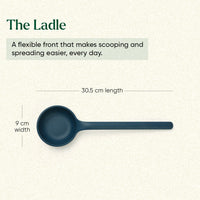 Set of 5 (Ladle, Brush, Flip, Stir, Scrape) - Nilgiri Blue