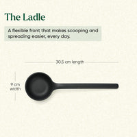 Set of 5 (Ladle, Brush, Flip, Stir, Scrape) - Black