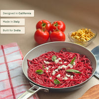 Frypan 24cm with glass lid - Nilgiri Blue