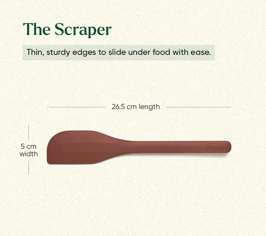 Set of 7 (Ladle, Brush, Flip, Stir, Scrape, Tong, Fish Spatula) - Jaipur Terracotta