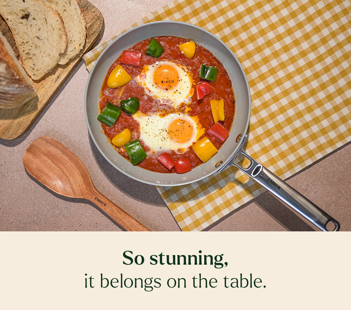 Frypan 24cm with glass lid - Jaipur Terracotta