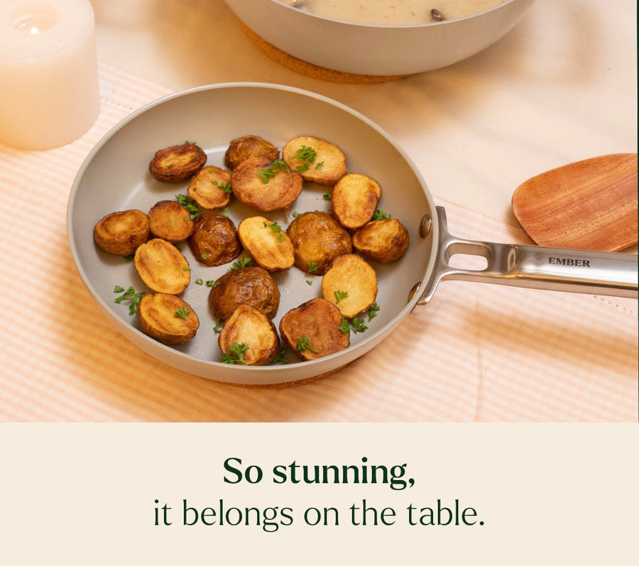 Frypan 24cm with glass lid - Himalayan Mist