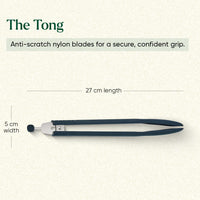 Set of 7 (Ladle, Brush, Flip, Stir, Scrape, Tong, Fish Spatula) - Nilgiri Blue