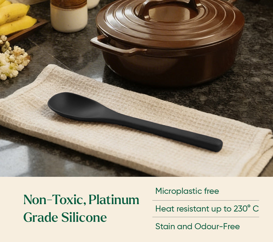 Set of 5 (Ladle, Brush, Flip, Stir, Scrape) - Black