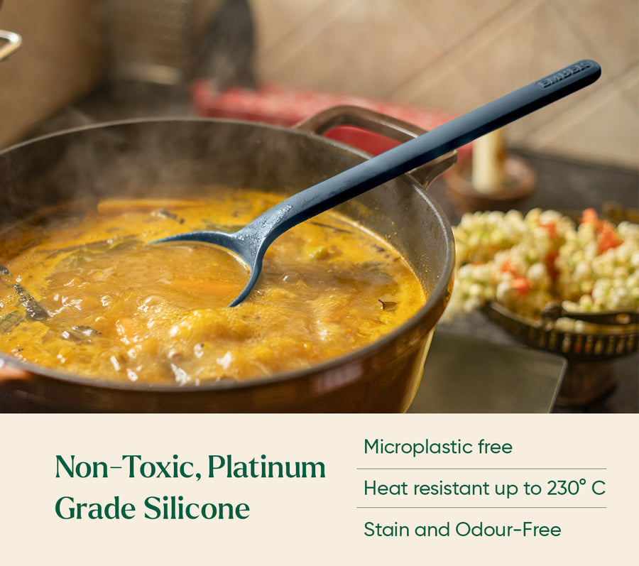 Set of 5 (Ladle, Brush, Flip, Stir, Scrape) - Nilgiri Blue