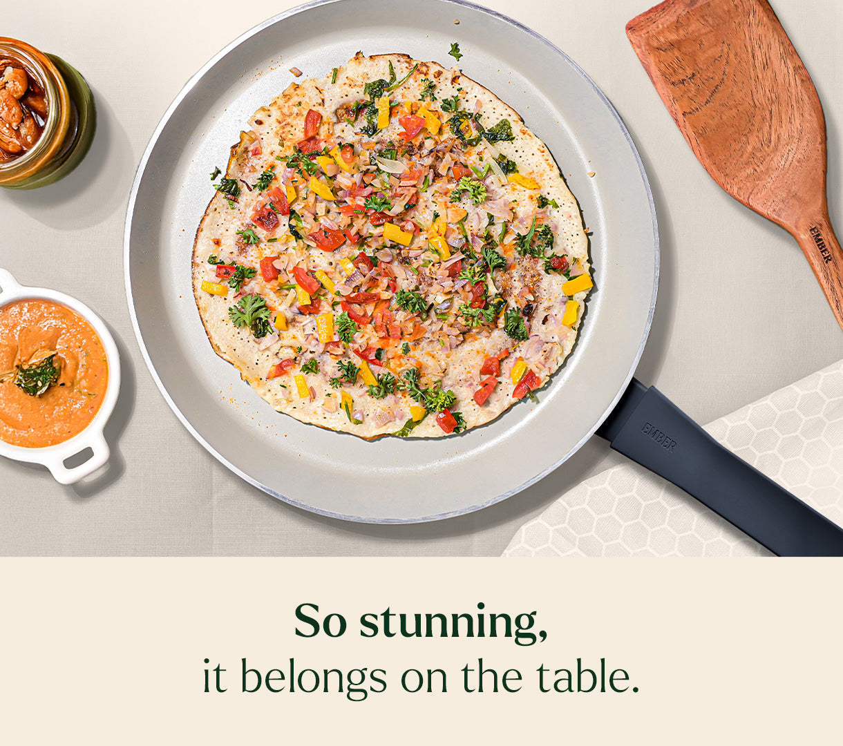 Everyday Cookware Trio with glass lid - Nilgiri Blue