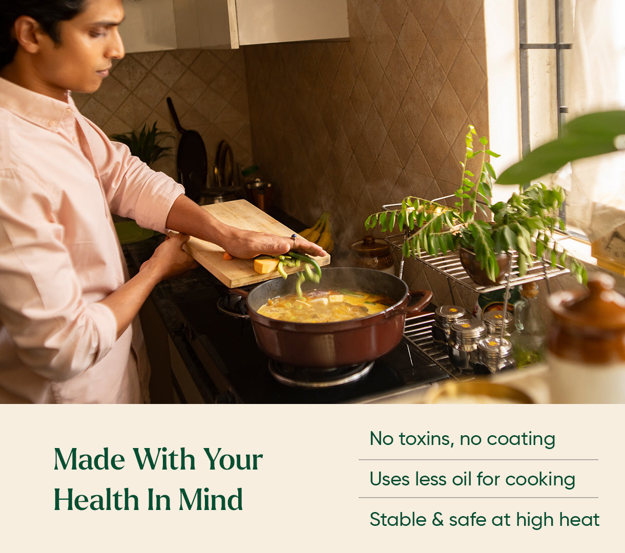 Cast Iron Trio with Storage - Wine