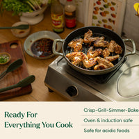 Cast Iron Trio with Storage - Sage