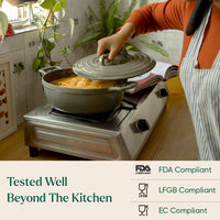 Cast Iron Trio with Storage - Sage