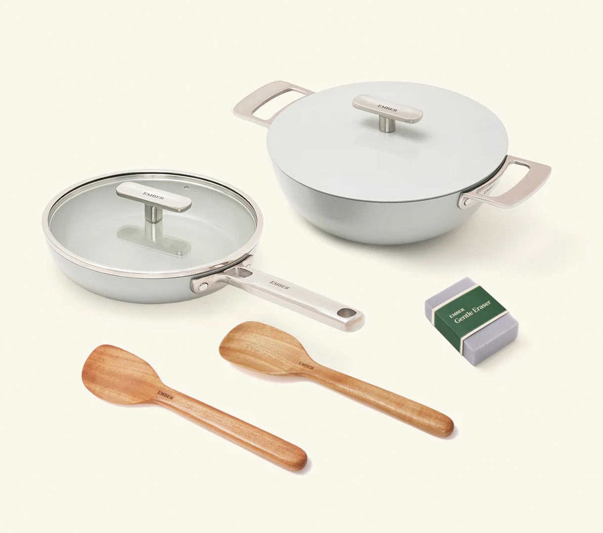 Ember Mini Frypan with glass lid + Kadai Duo