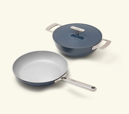 Ember Frypan + Kadai Duo - Nilgiri Blue