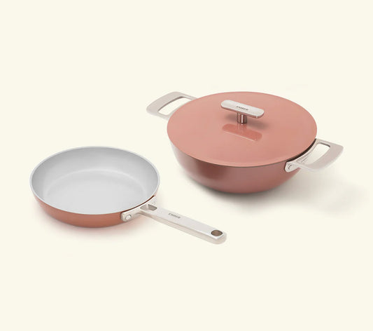 Ember Mini Frypan + Kadai Duo - Jaipur Terracotta