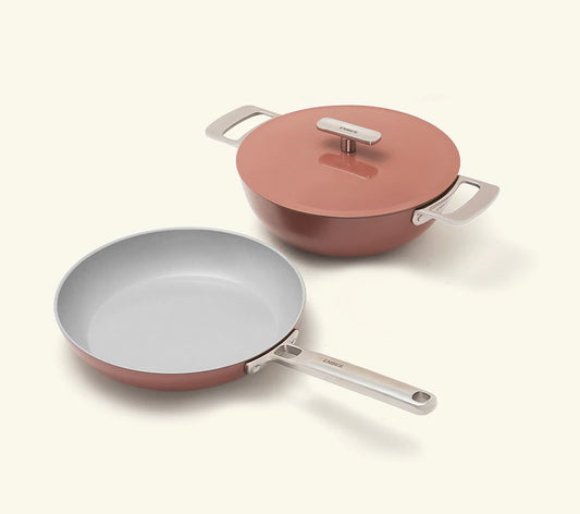 Ember Frypan + Kadai Duo - Jaipur Terracotta