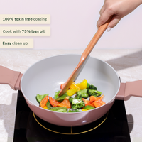 Everyday Cookware Trio with glass lid - Jaipur Terracotta