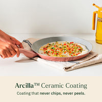 Everyday Cookware Trio with glass lid - Jaipur Terracotta