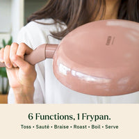 Frypan 24cm with glass lid (2.0) - Jaipur Terracotta