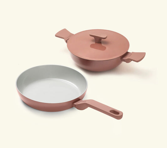 Ember Frypan + Kadai Duo - Jaipur Terracotta