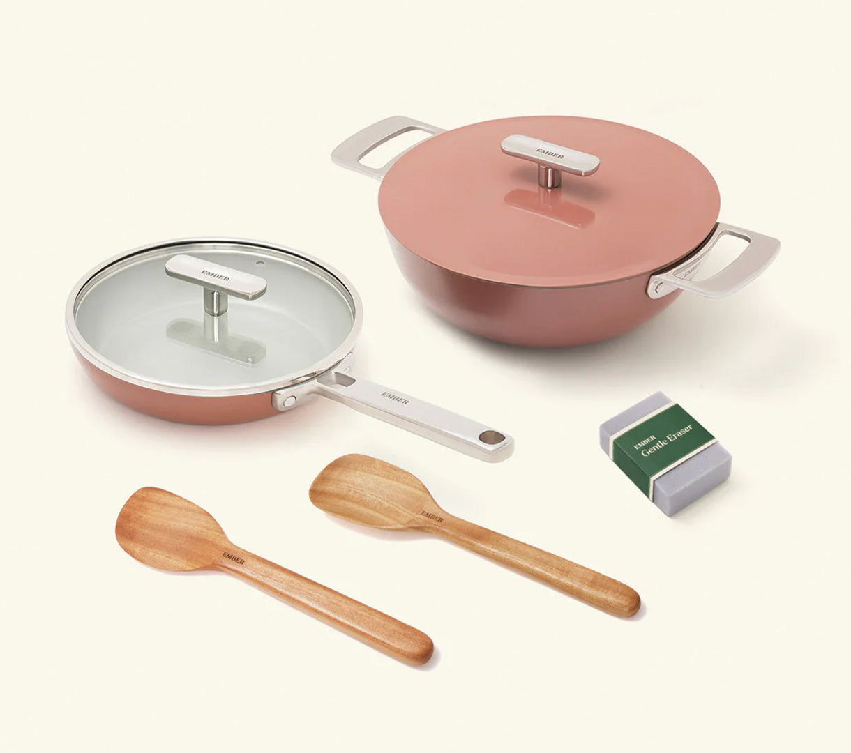 Ember Mini Frypan with glass lid + Kadai Duo