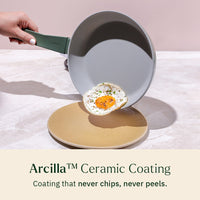 Everyday Cookware Trio with glass lid - Coorg Green