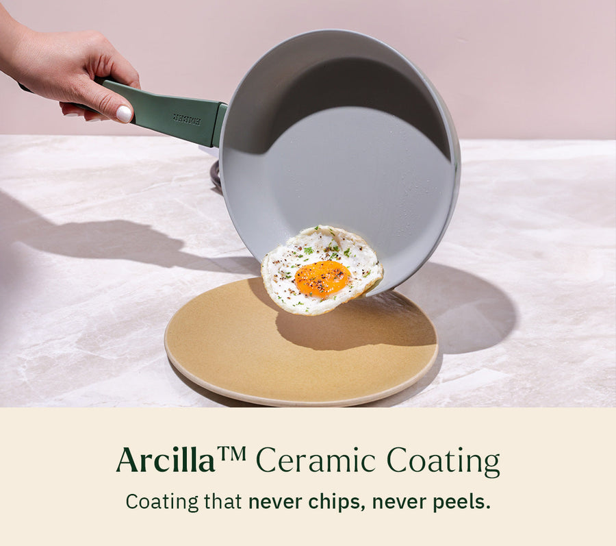 Everyday Cookware Trio with glass lid - Coorg Green