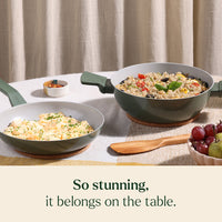 Everyday Cookware Trio with glass lid - Coorg Green