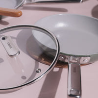 Frypan 24cm with glass lid - Coorg Green