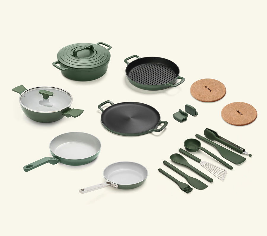 The Ember Kitchen Set - Coorg Green